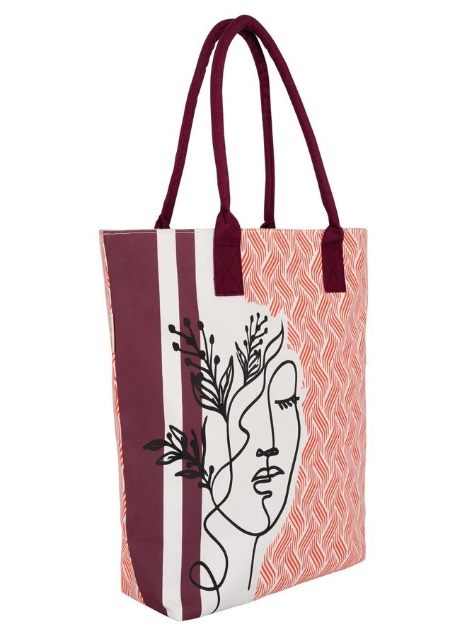 earthsave All Purpose Tote Bag - Girl| Printed Organic Multipurpose Cotton Bags | Cute Hand Bag for Girls | Best for College, Travel | Reusable Shopping Bag | Eco-Friendly Tote Bags - Image 2